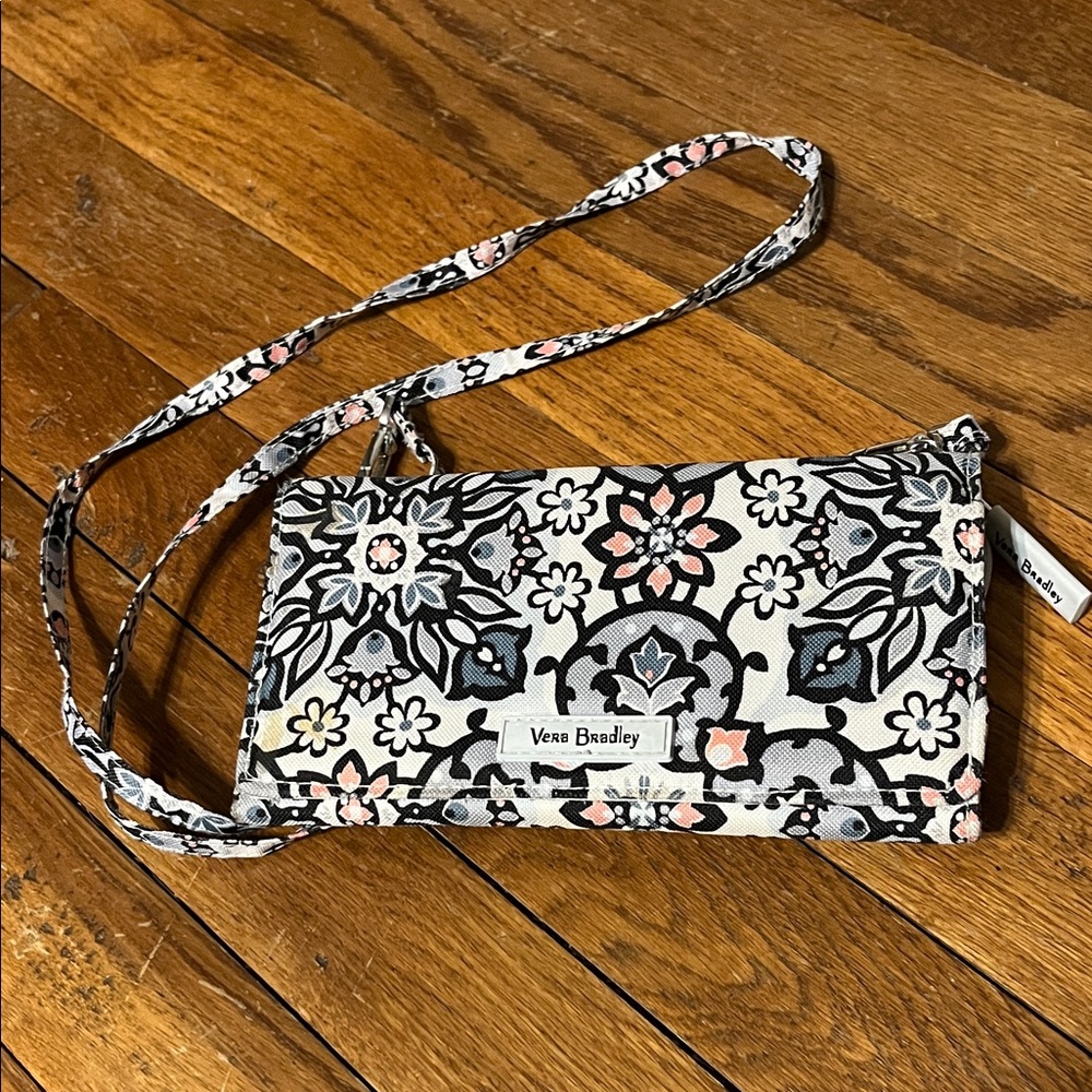 Vera Bradley Black and White Floral Crossbody